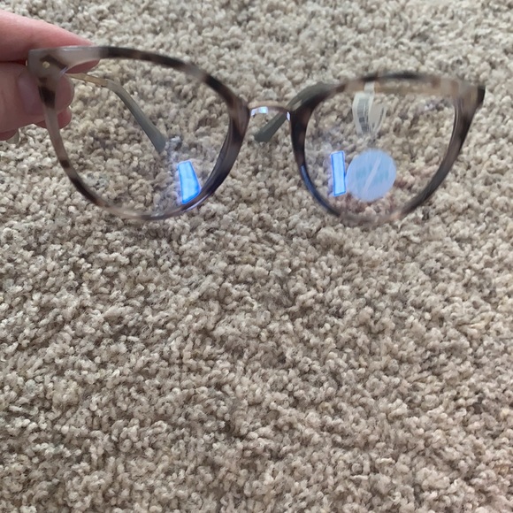 blue light cat eye frame glasses - Picture 3 of 3